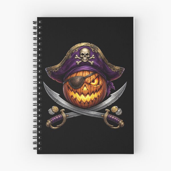Item preview, Trick or Treasure - Halloween Pirate Pumpkin designed and sold by thirtyonestars.
