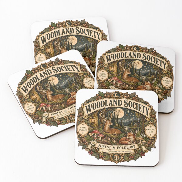 Item preview, Vintage Woodland Society Forest Badge designed and sold by MysticCanvasAi.