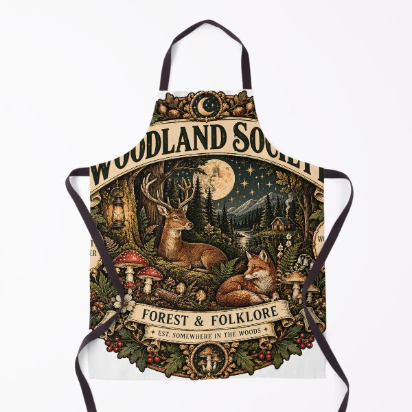 Item preview, Vintage Woodland Society Forest Badge designed and sold by MysticCanvasAi.