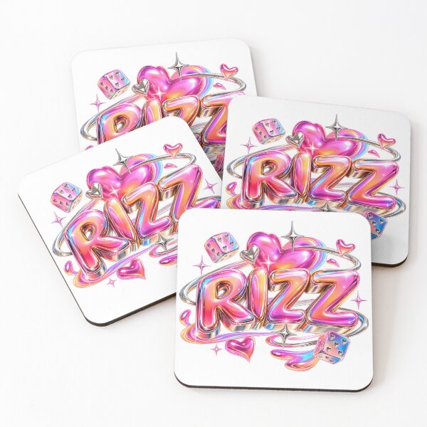 Item preview, RIZZ – Colorful 3D Internet Slang designed and sold by AnastasiaNensy.
