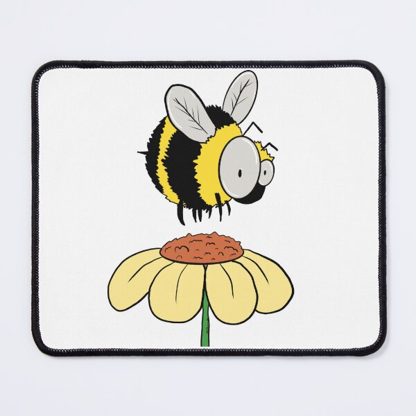 Item preview, Cute Bumblebee on Flower – Funny Bee Cartoon Illustration designed and sold by Cosmic-Meadows.