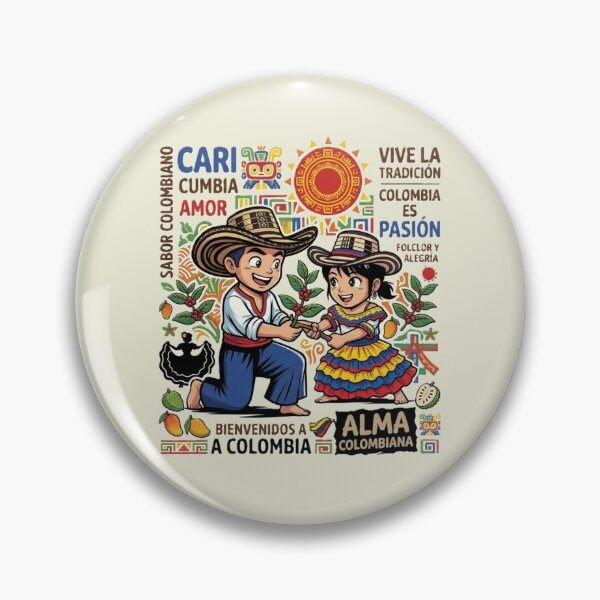 Item preview, Colombia Culture & Folklore - Traditional Chibi Couple designed and sold by DaniStone22.