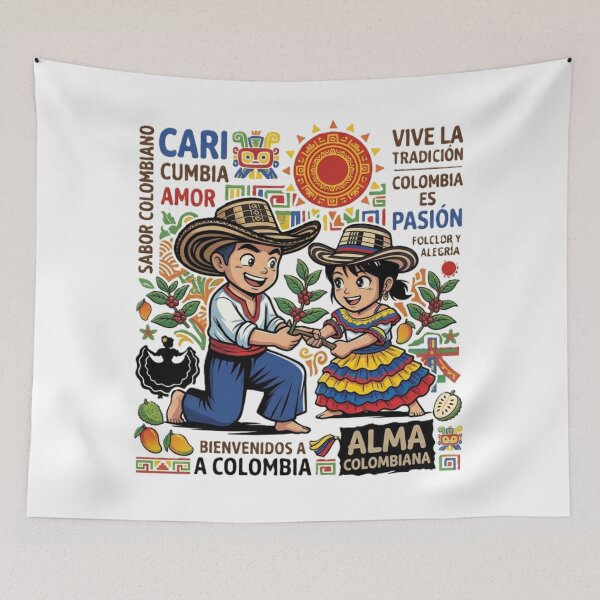 Item preview, Colombia Culture & Folklore - Traditional Chibi Couple designed and sold by DaniStone22.