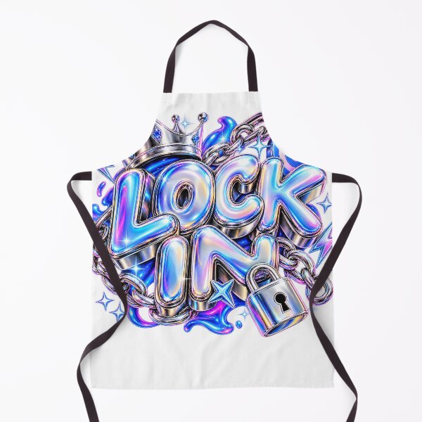Item preview, LOCK IN – Chrome 3D Motivation Art designed and sold by AnastasiaNensy.
