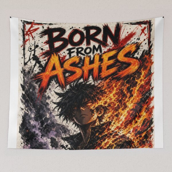 Item preview, Anime Street Art - Born From Ashes - Urban Phoenix designed and sold by JonelleTshirts.