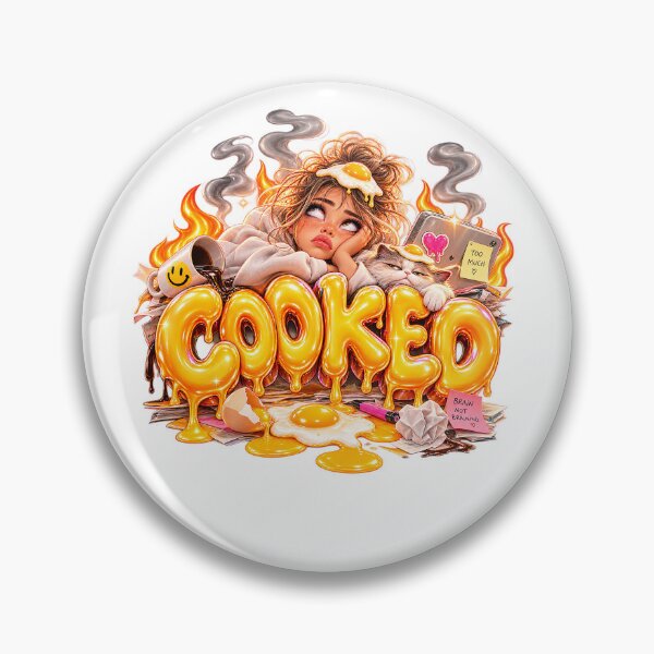 Item preview, COOKED – Funny 3D Internet Slang designed and sold by AnastasiaNensy.