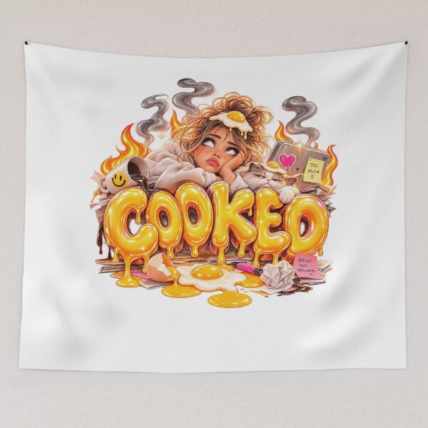 Item preview, COOKED – Funny 3D Internet Slang designed and sold by AnastasiaNensy.