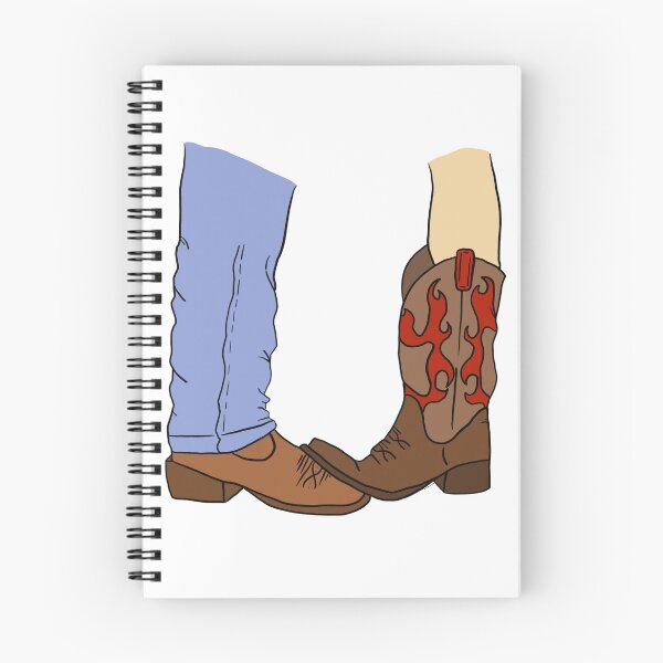 Item preview, Cowboy Boots Couple – Western Romance Country Illustration designed and sold by Cosmic-Meadows.