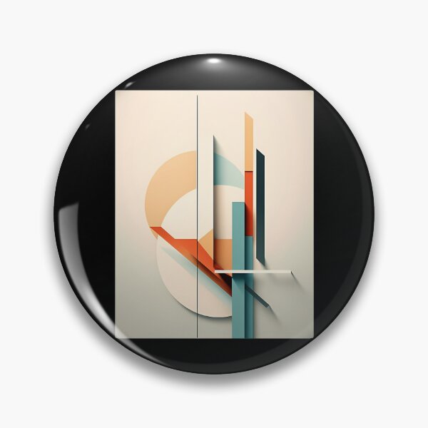 Item preview, Bauhaus-Inspired Geometric Artwork - Circular And Linear Patterns In Vibrant Colors - Uhd Digital Print designed and sold by IconiCrew.