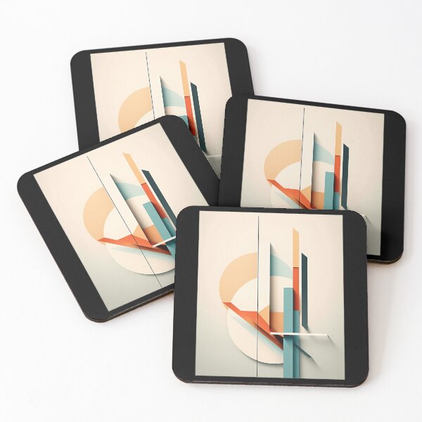 Item preview, Bauhaus-Inspired Geometric Artwork - Circular And Linear Patterns In Vibrant Colors - Uhd Digital Print designed and sold by IconiCrew.