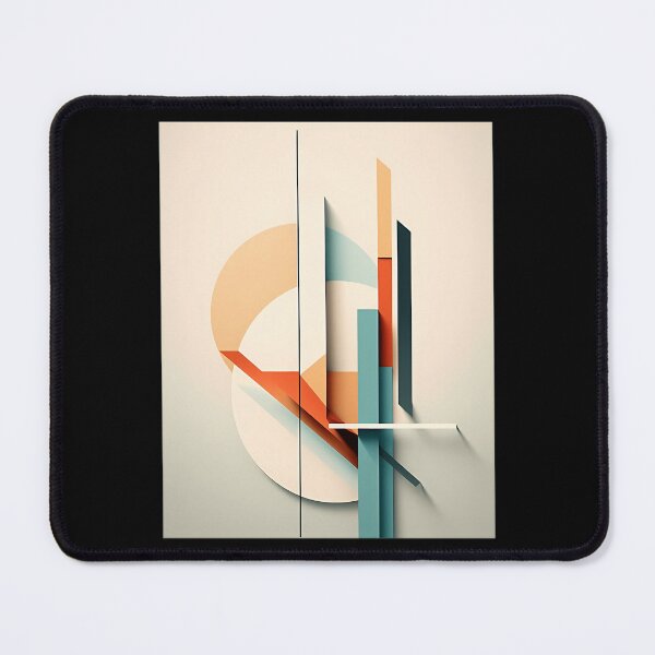 Item preview, Bauhaus-Inspired Geometric Artwork - Circular And Linear Patterns In Vibrant Colors - Uhd Digital Print designed and sold by IconiCrew.
