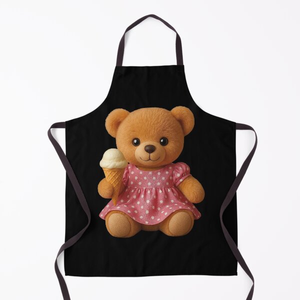 Item preview, Fashionista Teddy Bear Pink Dress Ice Cream 2 Shapes Mania designed and sold by Shapes-Mania.