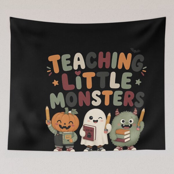 Item preview, Teaching Little Monsters Cute Classroom Spooky Teacher designed and sold by LiviuGligoros.