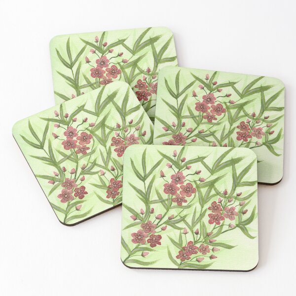 Item preview, Chinoiserie Oleander in Watercolours in Rome after Diane Hill designed and sold by LymphomaLass.