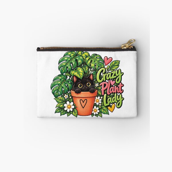 Item preview, Crazy Plant Lady Cute Black Cat and Houseplants designed and sold by Dirrastore.