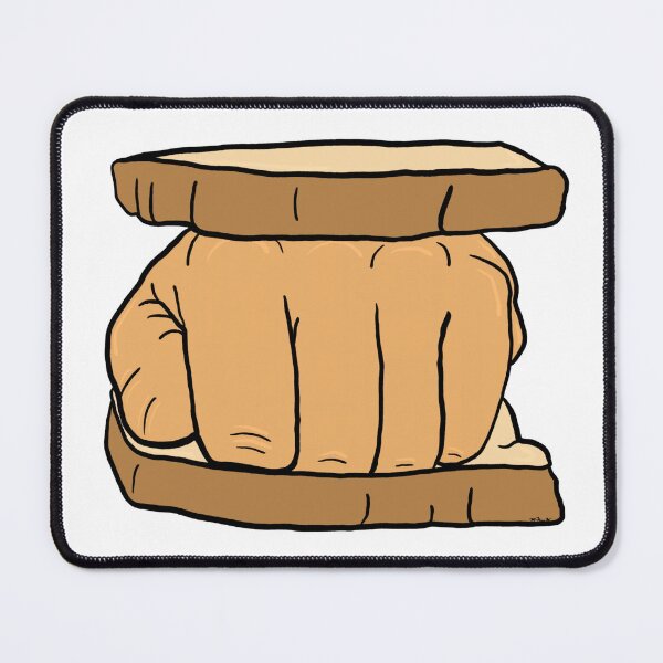 Item preview, Knuckle Sandwich – Funny Literal Pun Food Illustration designed and sold by Cosmic-Meadows.