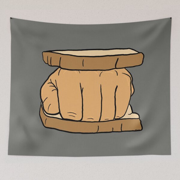 Item preview, Knuckle Sandwich – Funny Literal Pun Food Illustration designed and sold by Cosmic-Meadows.