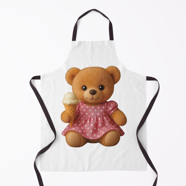 Item preview, Fashionista Teddy Bear Pink Dress Ice Cream Shapes Mania designed and sold by Shapes-Mania.