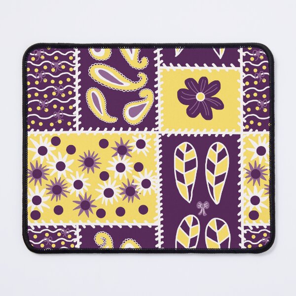 Item preview, Purple and Gold Patchwork designed and sold by RepeatCandy.