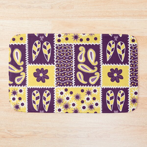Item preview, Purple and Gold Patchwork designed and sold by RepeatCandy.