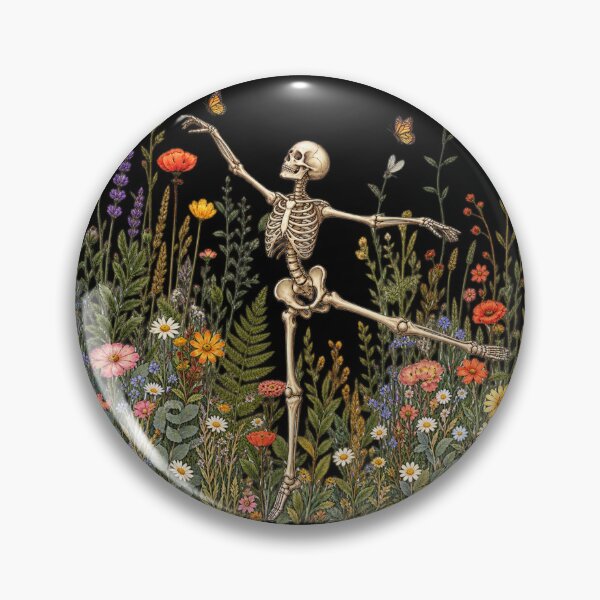 Artikelvorschau, Skeletttanz, Arabeske, Wildblumen, Botanik, Floral, Cottagecore, Naturliebhaber, Illustrativ, Damen entworfen und verkauft von faridman.