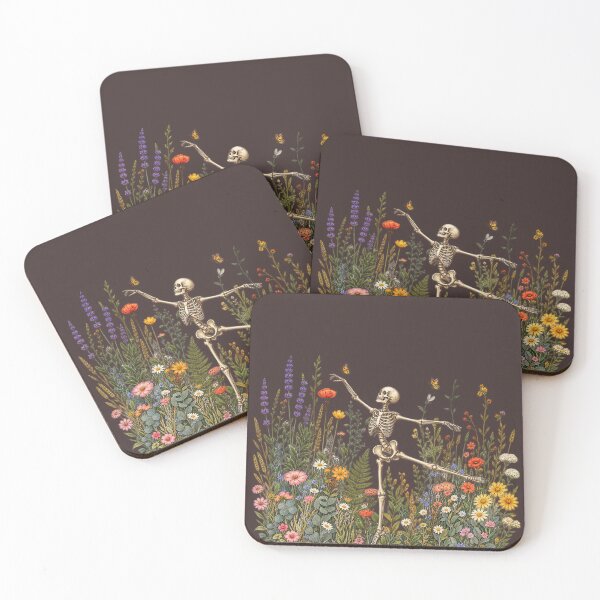 Item preview, Skeleton Dancing Arabesque Wildflower Botanical Floral Cottagecore Nature Lover Illustrative Women's designed and sold by faridman.