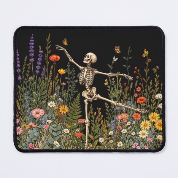 Item preview, Skeleton Dancing Arabesque Wildflower Botanical Floral Cottagecore Nature Lover Illustrative Women's designed and sold by faridman.