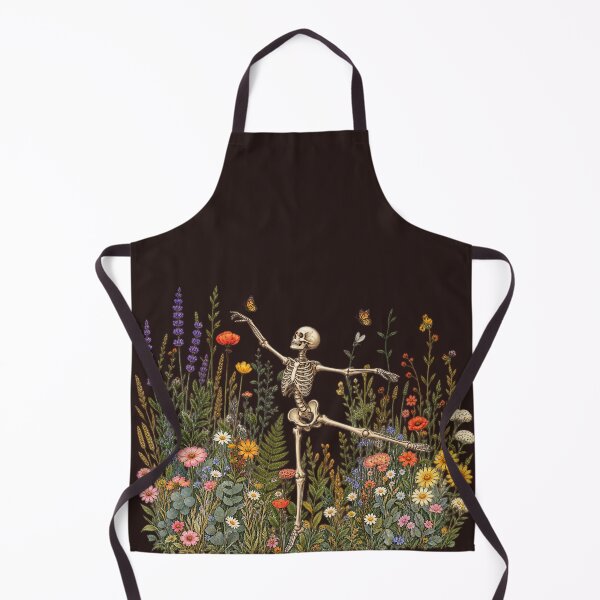 Item preview, Skeleton Dancing Arabesque Wildflower Botanical Floral Cottagecore Nature Lover Illustrative Women's designed and sold by faridman.