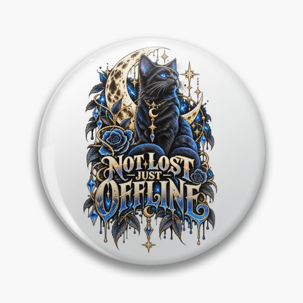 Item preview, Not Lost Just Offline Celestial Cat designed and sold by ODDLUME CLUB.
