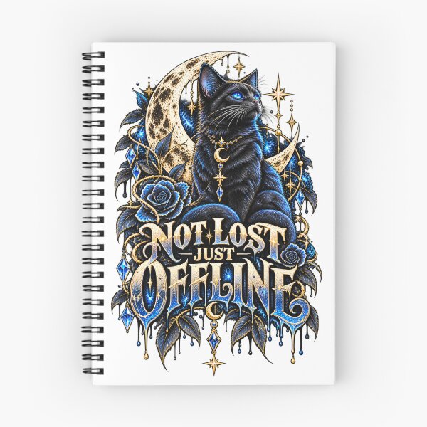 Item preview, Not Lost Just Offline Celestial Cat designed and sold by ODDLUME CLUB.