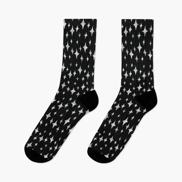 Item preview, Monochrome Grungy Wonky Stars designed and sold by inkcapillo .