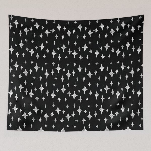 Item preview, Monochrome Grungy Wonky Stars designed and sold by inkcapillo .