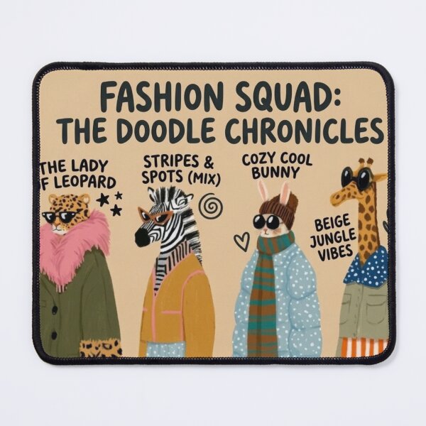Item preview, A Spotted Zebra and a Giraffe Walk Into a Runway with Zero Spot-taneous Regrets designed and sold by Print Fiction.