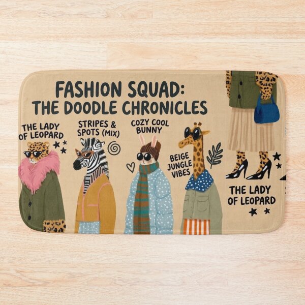 Item preview, A Spotted Zebra and a Giraffe Walk Into a Runway with Zero Spot-taneous Regrets designed and sold by Print Fiction.