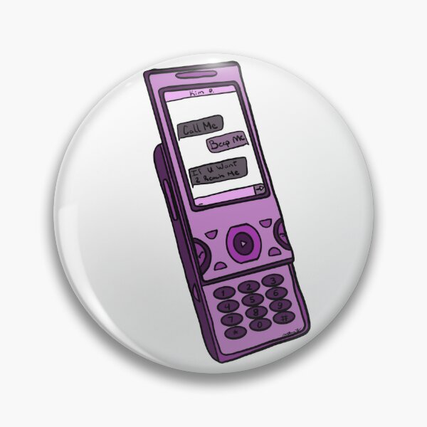 Item preview, Kim Possible Inspired Purple Flip Phone – Call Me Beep Me Y2K Cartoon Art designed and sold by Cosmic-Meadows.