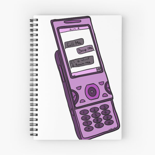 Item preview, Kim Possible Inspired Purple Flip Phone – Call Me Beep Me Y2K Cartoon Art designed and sold by Cosmic-Meadows.