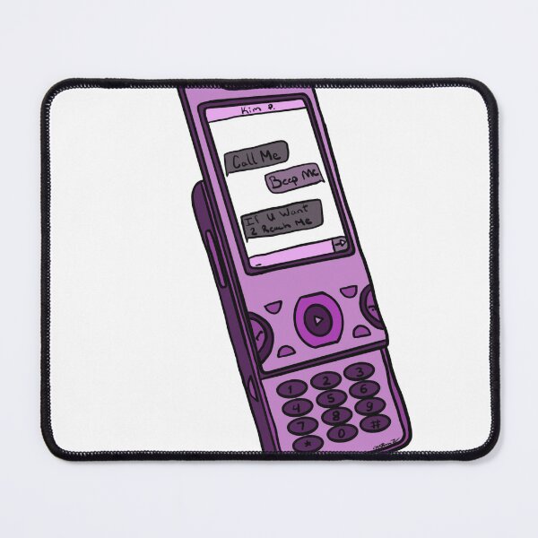 Item preview, Kim Possible Inspired Purple Flip Phone – Call Me Beep Me Y2K Cartoon Art designed and sold by Cosmic-Meadows.
