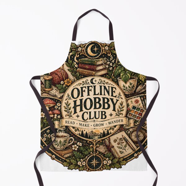 Item preview, Vintage Offline Hobby Club Badge designed and sold by MysticCanvasAi.