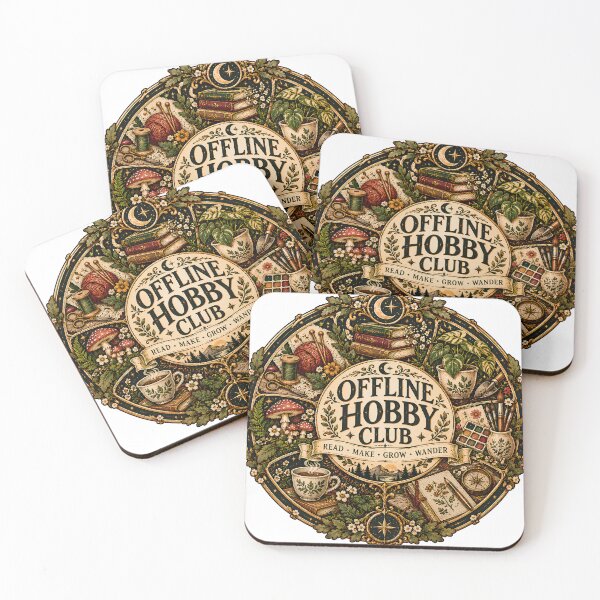 Item preview, Vintage Offline Hobby Club Badge designed and sold by MysticCanvasAi.