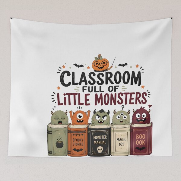 Item preview, Classroom Full Of Little Monsters Teacher Halloween Gift designed and sold by LiviuGligoros.