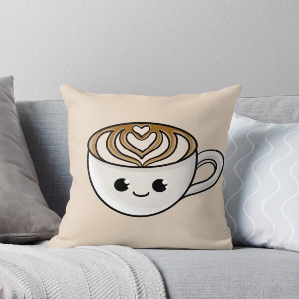Item preview, Latte Coffe Espresso Kawaii Food Art designed and sold by Super Neon Pixels .