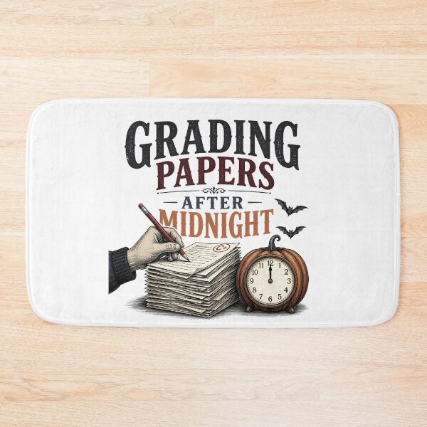 Item preview, Grading Papers After Midnight Spooky Teacher Late Work designed and sold by LiviuGligoros.