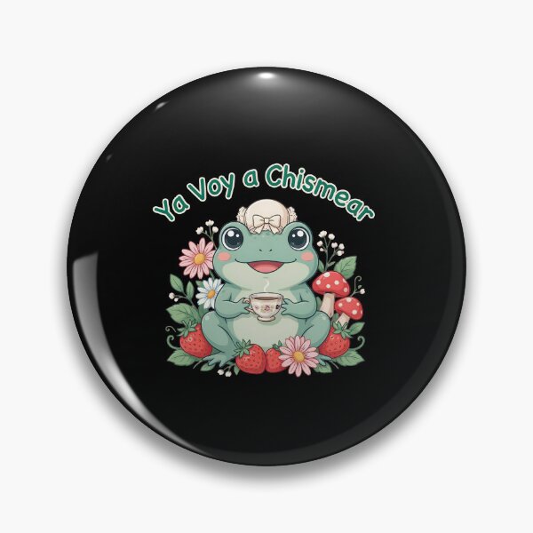 Item preview, Ya Voy a Chismear Funny Frog Meme Spanish Cottagecore designed and sold by Redgiant87x.