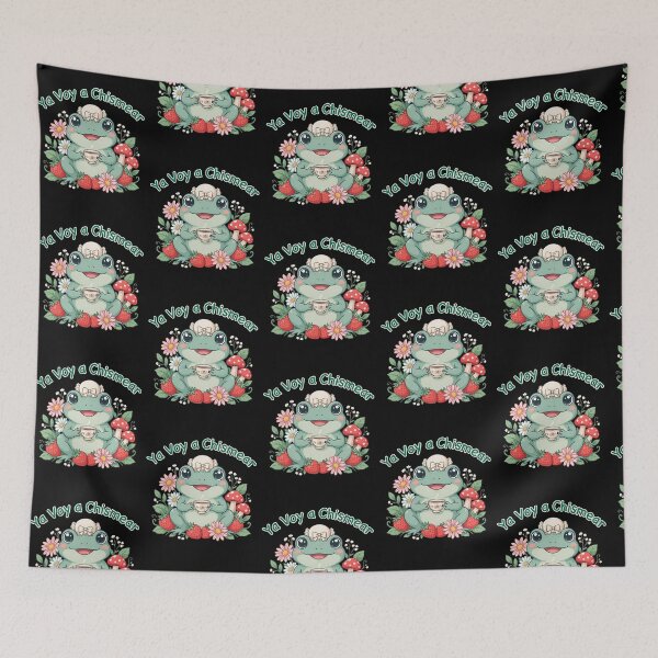 Item preview, Ya Voy a Chismear Funny Frog Meme Spanish Cottagecore designed and sold by Redgiant87x.