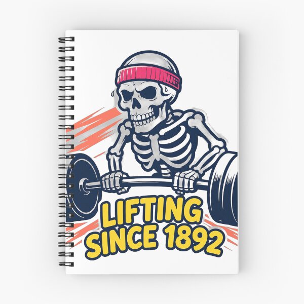 Item preview, Lifting Since 1892 Funny Skeleton Gym Weightlifting T-Shirt designed and sold by ApparelOutpost.