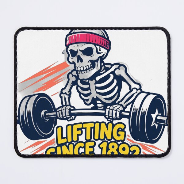 Item preview, Lifting Since 1892 Funny Skeleton Gym Weightlifting T-Shirt designed and sold by ApparelOutpost.