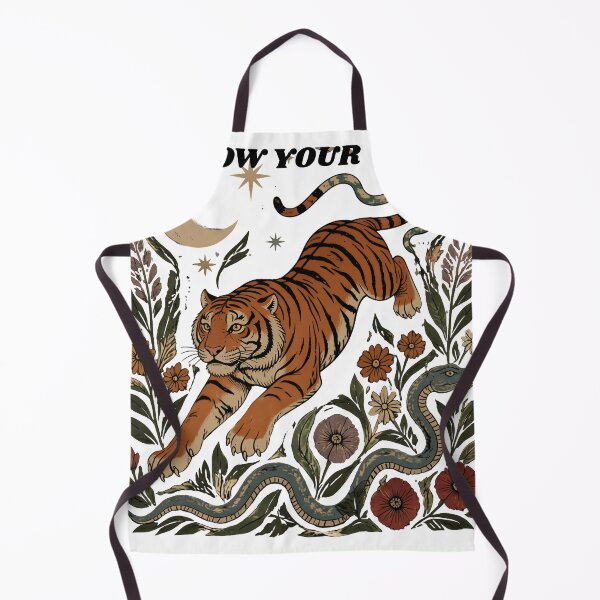 Item preview, Wild Tiger Vintage Folk Art designed and sold by unadeara.