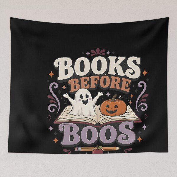 Item preview, Books Before Boos Clever Reading Pun Spooky Teacher designed and sold by LiviuGligoros.