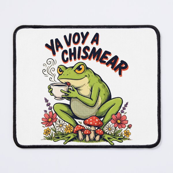 Item preview, Ya Voy a Chismear Spanish Funny Frog Meme Cottagecore designed and sold by Redgiant87x.