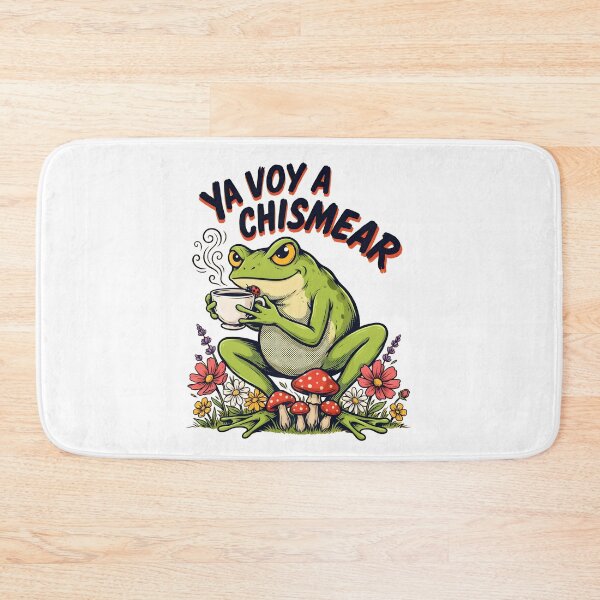 Item preview, Ya Voy a Chismear Spanish Funny Frog Meme Cottagecore designed and sold by Redgiant87x.